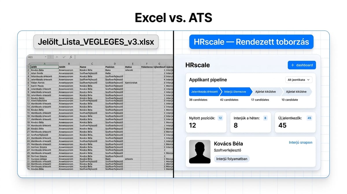 Excel vs toborzási szoftver — Mikor válts?